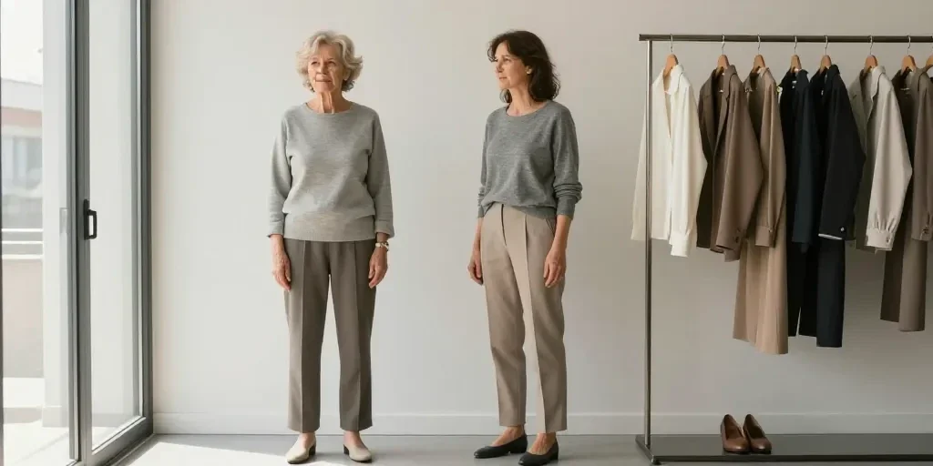 Garde-robe idéale look moderne femme 60 ans 2026 : arrêter de s'habiller « jeune » pour enfin paraître élégante