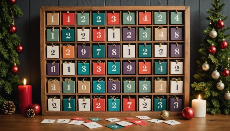 idées calendrier de l'avent fait maison