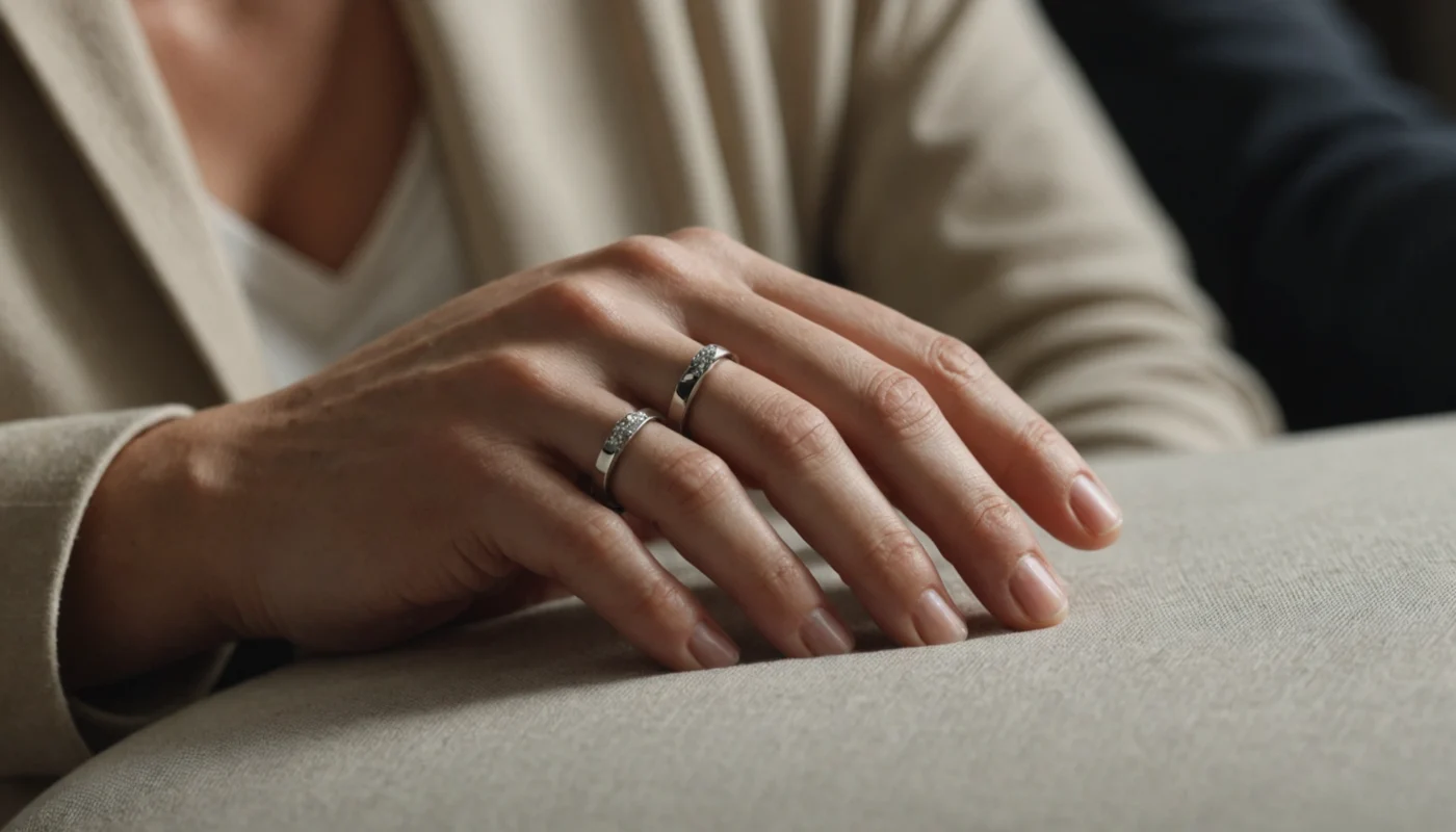 bague acier inoxydable femme