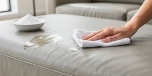 taches de gras sur cuir