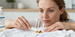 comment enlever de la resine sur un vetement en coton