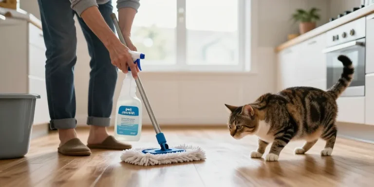 avec quoi laver le sol quand on a un chat