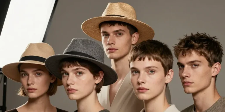 chapeau cheveux courts