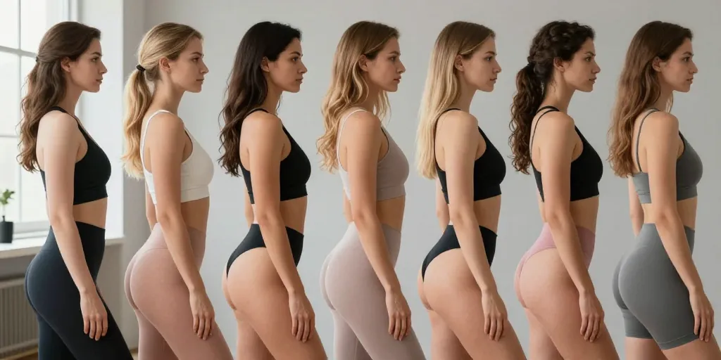 differente forme de fessier