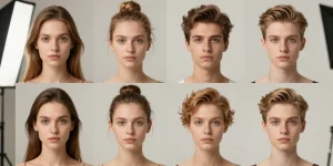 différents types de visage