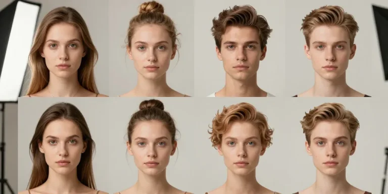 différents types de visage