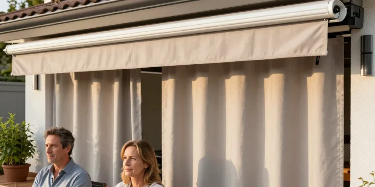 rideaux pour store banne