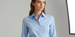 chemise femme bleu clair