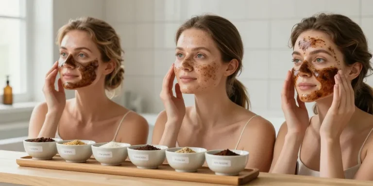 masque au café visage