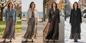 quel veste mettre avec une robe longue