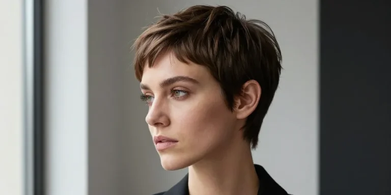 hyper stylée coupe courte femme moderne