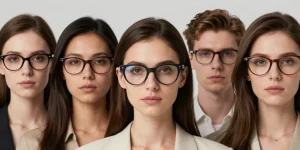 forme de visage et lunette
